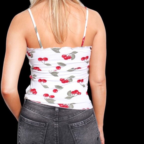 NWT - Women's Sleeveless Spaghetti Strap Printed Top - Medium - Picture 4 of 4